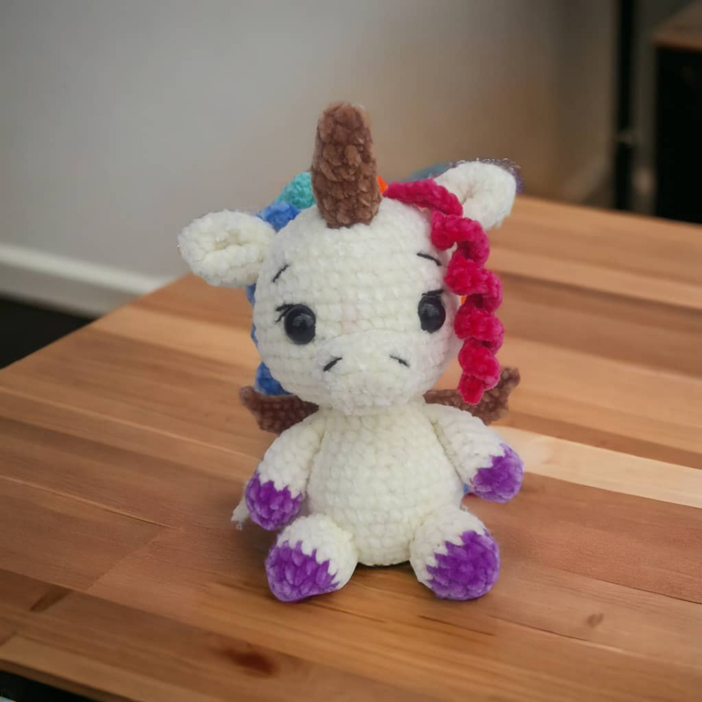 Magical Unicorn Amigurumi Crochet Pattern – Easy Low Sew DIY Plush Toy